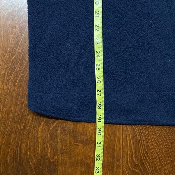 Fubu Vintage Outdoors Pullover Fleece Navy Blue Yellow Sweater 1/4 Zip Men's XL - Picture 6 of 7